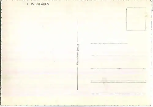 Interlaken - Foto-Ansichtskarte