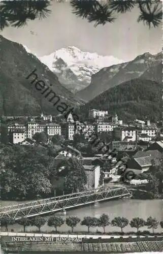 Interlaken mit Jungfrau - Foto-Ansichtskarte - Verlag Stump & Cie. Interlaken