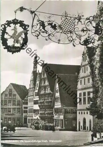 Dinkelsbühl - Weinmarkt - Foto-Ansichtskarte - Verlag Robert Schmidt Dinkelsbühl