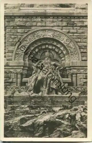 Der Kyffhäuser - Barbarossa-Denkmal - Foto-Ansichtskarte - VEB Volkskunstverlag Reichenbach