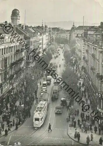 Zürich - Bahnhofstrasse - Foto-AK Grossformat - gel. 1950