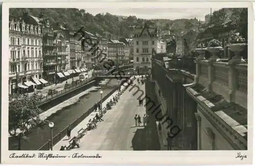 Karlsbad - Mühlbrunn-Kolonnade - Foto-Ansichtskarte - Verlag Paul Janke Nürnberg