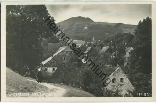 Waltersdorf mit Lausche - Foto-Ansichtskarte