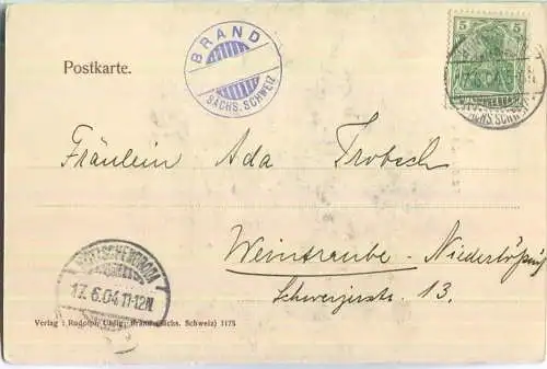 Brand - Sächsische Schweiz - Verlag Rudolf Uhlig Brand