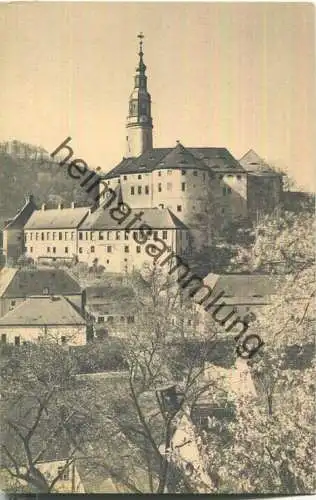 Schloss Weesenstein im Frühling - Heimatschutzpostkarte