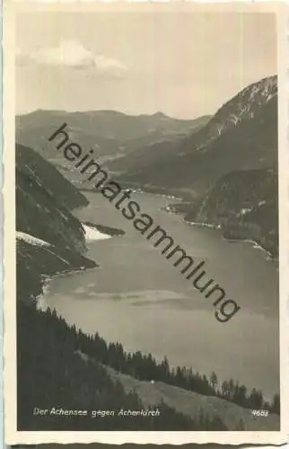 Der Achensee gegen Achenkirch - Foto-Ansichtskarte - Tiroler Kunstverlag Innsbruck