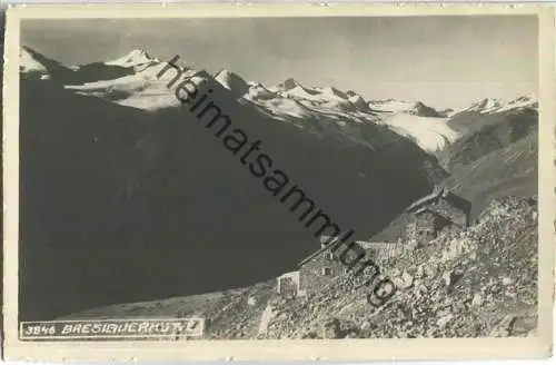 Breslauerhütte - Foto-Ansichtskarte - Verlag Wilhelm Stempfle Innsbruck