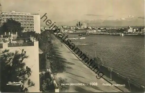 Palma (Mallorca) - Paseo Maritimo - Foto-AK gel. 1957