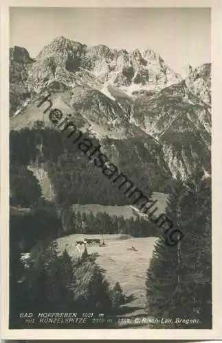 Bad Hopfreben mit Künzelspitze  - Foto-Ansichtskarte - Verlag C. Risch-Lau Bregenz