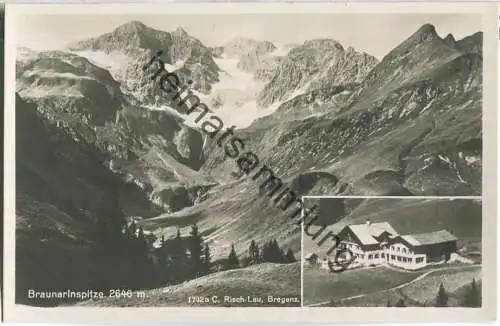 Braunarlspitze - Foto-Ansichtskarte - Verlag C. Risch-Lau Bregenz