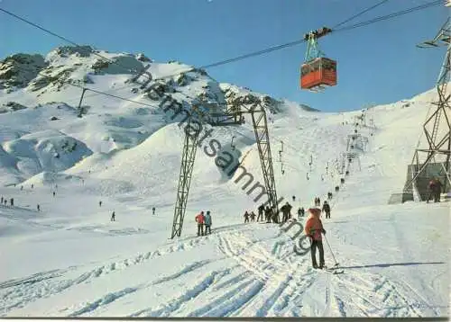 Skilift zur Parsennfurgga - Luftseilbahn Parsennhütte-Weissfluhjoch - AK-Grossförmat - Verlag Stefan Reiss Davos gel. 19