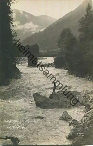 Bregenzerachschlucht bei Mellau - Foto-Ansichtskarte - Verlag K. Hiller Bezau