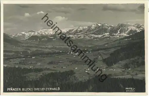 Pfänder Blick - Bregenzerwald - Foto-Ansichtskarte - Photo Fritz jr. Bregenz