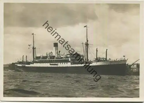 Schnelldampfer Cap Norte - Hamburg-Südamerikanische Dampfschifffahrts-Gesellschaft - Foto-AK Grossformat