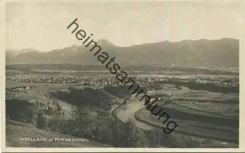 Villach - Mittagskogel - Foto-AK - Verlag Franz Schilcher Klagenfurt 1924