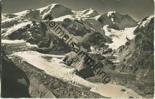 Sustenstrasse - Steingletscher - Tierberge - Foto-Ansichtskarte - Verlag H. Steinhauer Interlaken 30er Jahre