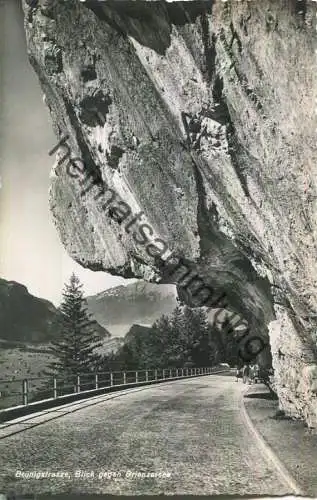 Brünigstrasse - Blick gegen Brienzersee - Foto-Ansichtskarte - Photoglob-Wehrli AG Zürich