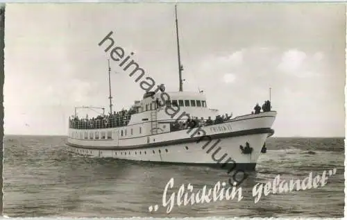 Norderney - Motorschiff Frisia II - Foto-Ansichtskarte - Verlag Schöning & Co. Lübeck