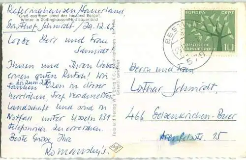 Düdinghausen - Foto-Ansichtskarte - Verlag W. Krälling KG Siedlinghausen