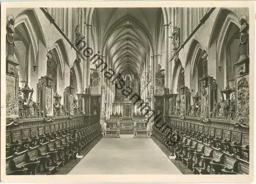 Das Münster zu Salem - Blick auf Hochaltar und Orgel- Foto-Ansichtskarte - Verlag Karl Alber Freiburg