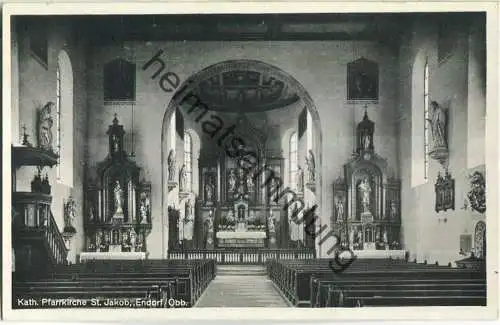 Endorf - Katholische Pfarrkirche St. Jakob - Foto-Ansichtskarte - Bildkunst-Verlag Poppe Bad Kissingen