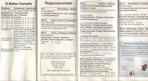 Deutschland - Bauinfos für Bahnfahrer - Fahrplanänderungen Dezember 1996 - Faltblatt - Ausgabe 50