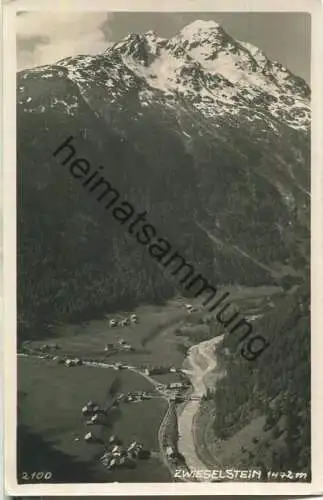 Zwieselstein - Foto-Ansichtskarte - Verlag Much Heiss Innsbruck