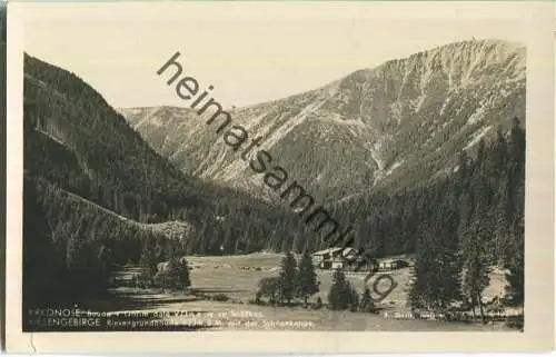 Riesengrundbaude - Besitzer Ernst Fries - Foto-AK 30er Jahre