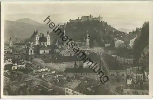 Salzburg mit der Festung - Foto-Ansichtskarte - Verlag Karl Ermisch Berchtesgaden