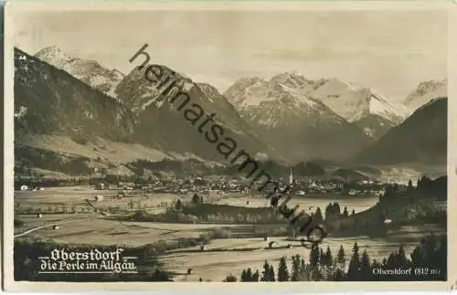 Oberstdorf - Foto-Ansichtskarte - Bahnpost - Verlag Peter Triem München