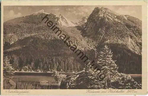 Berchtesgaden - Hintersee mit Hochkalter - Verlag Philipp Krebs Dresden