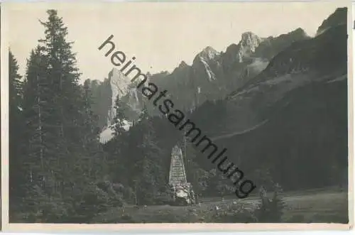 Karwendel mit kleinem Ahornboden - Foto-Ansichtskarte - Verlag Tyrolia 1920 Richard Müller Innsbruck