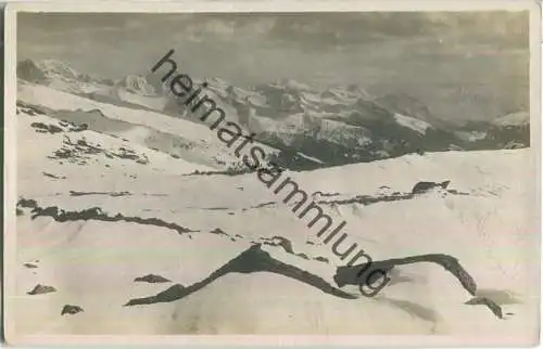 Glungezer Aussicht - Tuxer Alpen - Foto-Ansichtskarte - Verlag Tyrolia Richard Müller Innsbruck 1920