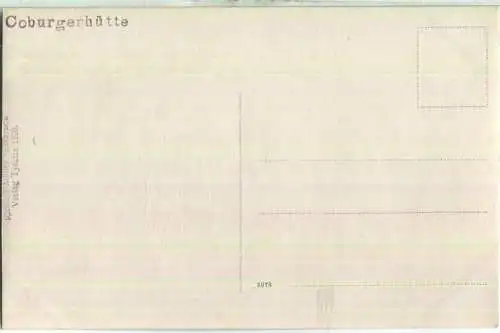 Coburgerhütte - Foto-Ansichtskarte - Verlag Tyrolia 1920 Richard Müller Innsbruck