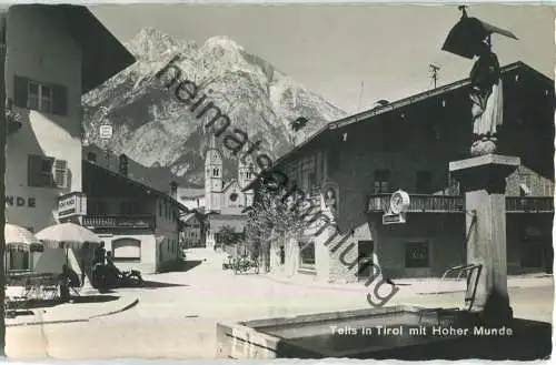 Telfs mit Hoher Munde - Foto-Ansichtskarte - Verlag K. Somweber Telfs