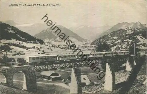 Montreux-Simmenthal-Express - Edition Franco-Suisse Berne