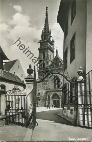 Basel - Münster - Foto-AK - Verlag Photoglob Wehrli AG Zürich gel. 1953