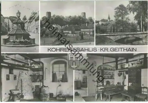 Kohren-Sahlis - Töpferbrunnen - An den Anlagen - Töpfermuseum - Verlag Bild und Heimat Reichenbach 80er Jahre