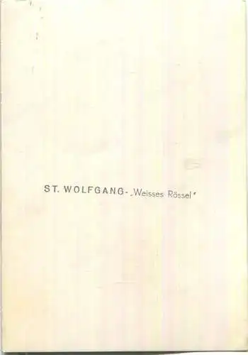 St. Wolfgang - Weisses Rössel - Foto-Ansichtskarte