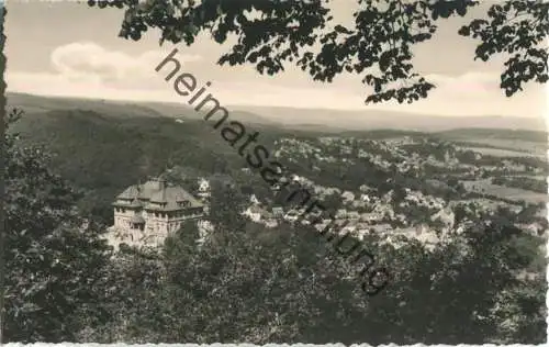 Gernrode - FDGB-Erholungsheim Stubenberg mit Blick auf Bad Suderode - Foto-Ansichtskarte - Verlag Albert Krebs Leipzig