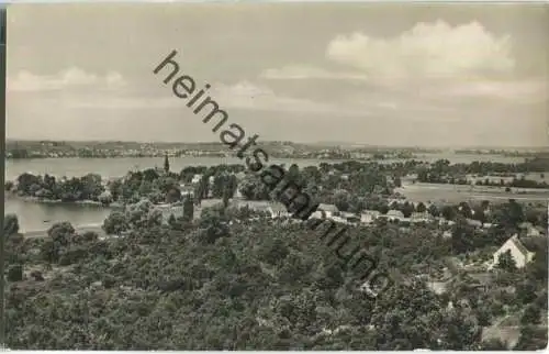 Werder - Blick vom Karlsturm auf Glindow und Werder - VEB Bild und Heimat Reichenbach 50er Jahre