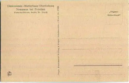 Nowawes bei Potsdam - Diakonissen-Mutterhaus Oberlinhaus - Taubstummblinde in der Unterhaltung