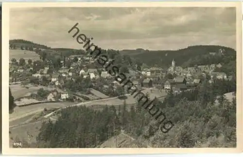 Lobenstein - Blick vom Geyersberg - Foto-Ansichtskarte - Bildverlag Photo-König Lobenstein 50er Jahre