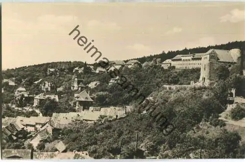 Bad Frankenhausen - Teilansicht mit Hausmannsturm und Kindersanatorium - VEB Bild und Heimat Reichenbach 50er Jahre