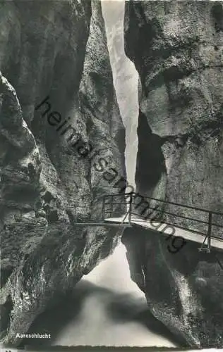 Aareschlucht - Fotoansichtskarte - Verlag Photoglob-Wehrli & Vouga & Co. AG Zürich