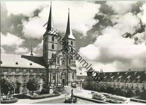 Bamberg - St. Michaelskirche - Bus - Foto-Ansichtskarte - Verlag W. Tillig Bamberg