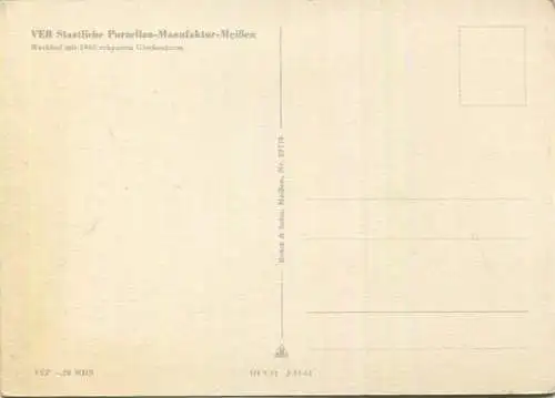 Meißen - VEB Staatliche Porzelan-Manufaktur-Meißen - Verlag Bück & Sohn Meissen