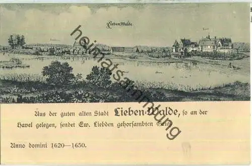 Liebenwalde - Anno domini 1620-1650 - Verlag Oscar Thorwald Liebenwalde