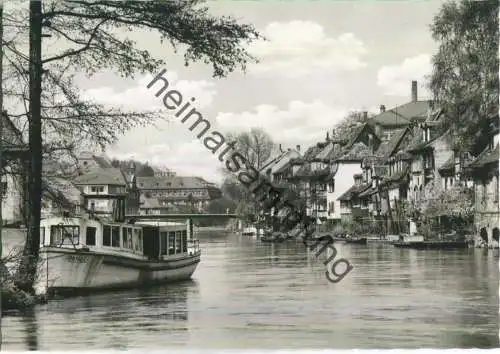 Bamberg - Klein-Venedig - Boot Eva-Maria - Foto-Ansichtskarte - Verlag W. Tillig Bamberg