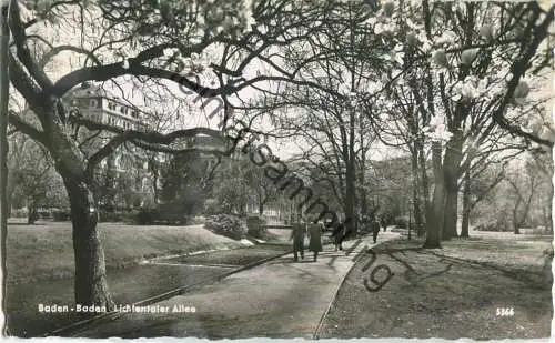 Baden-Baden - Lichtentaler Allee - Foto-Ansichtskarte - ohne AK-Einteilung